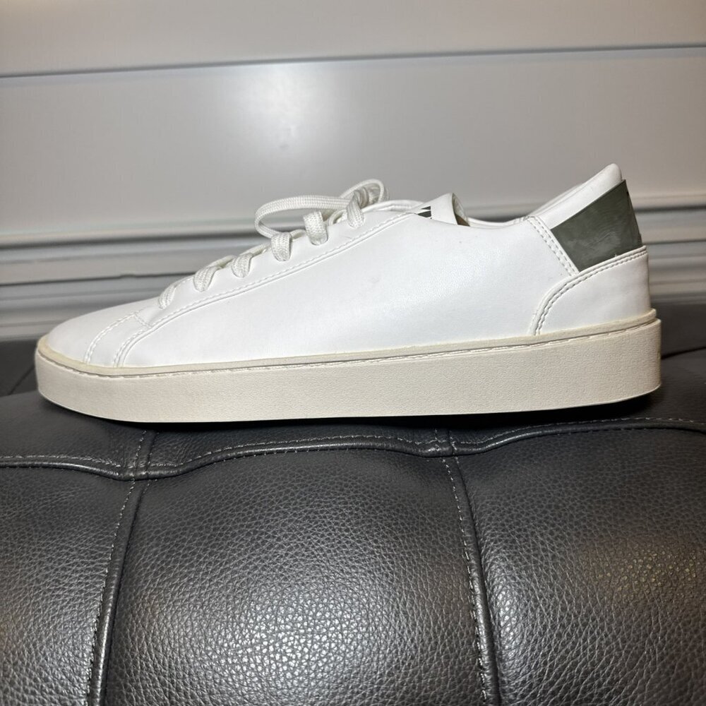 Thousand Fell Sneakers Mens 11.5 White Faux Leather Low Top Lace Up Trainer - Picture 4 of 7